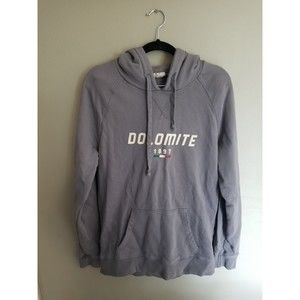 Dolomite 1897 logo hoodie hooded sweatshirt EU XL gray grey